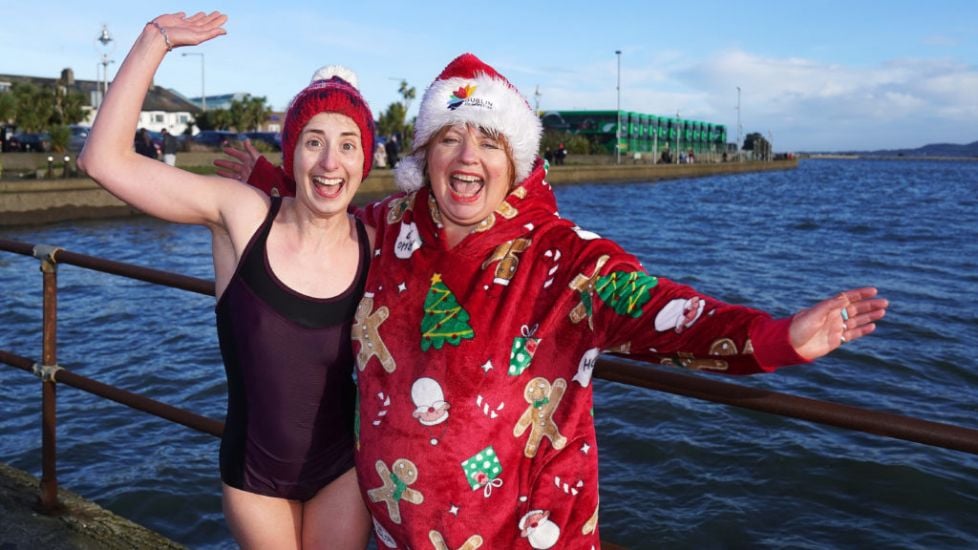 Hundreds Of Plucky Swimmers Brave Chilly Irish Sea For Charity