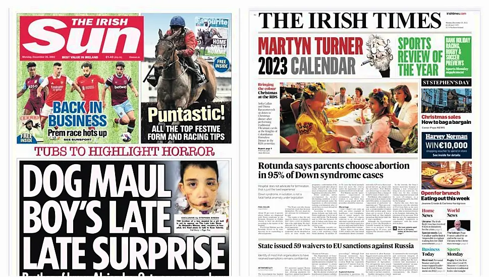 What The Papers Say: Monday's Front Pages