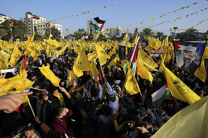 Huge Crowds Of Palestinians Mark Fatah Anniversary In Gaza