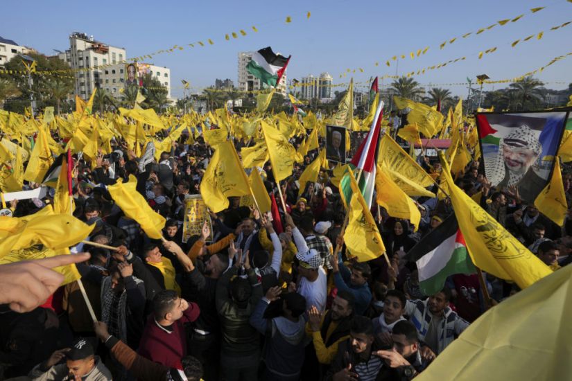 Huge Crowds Of Palestinians Mark Fatah Anniversary In Gaza