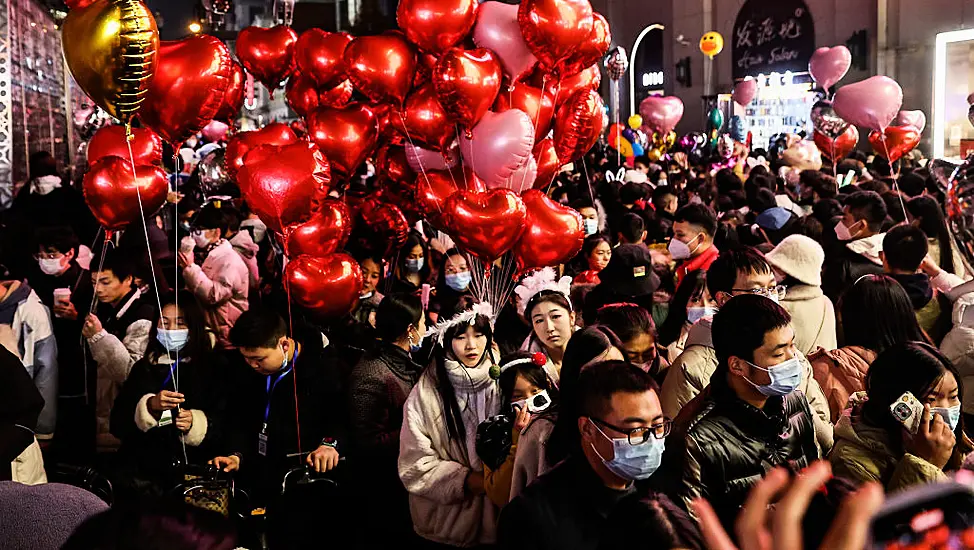 Thousands Celebrate The New Year In Wuhan Amidst China's Covid Wave