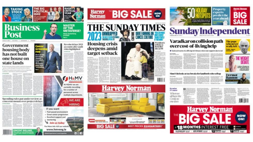 What The Papers Say: Sunday's Front Pages