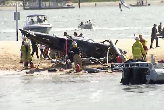 Four Passengers Killed As Helicopters Collide Over Australian Beach