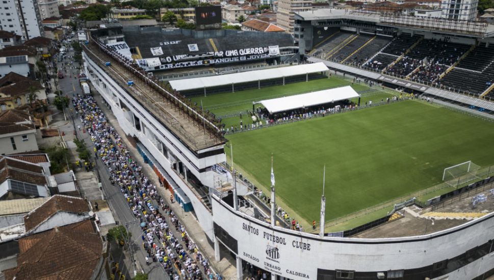 Pele To Be Buried Today After Lying In State At Urbano Caldeira Stadium