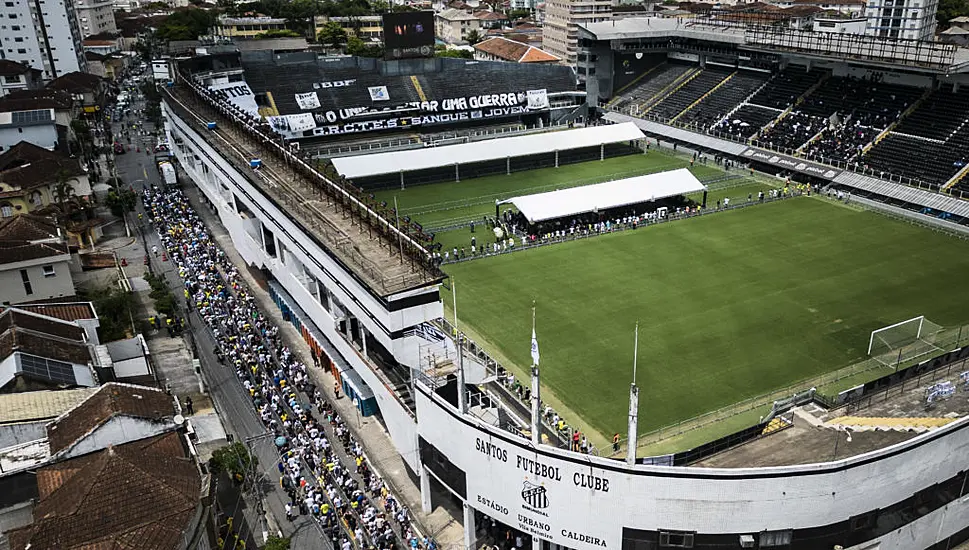 Pele To Be Buried Today After Lying In State At Urbano Caldeira Stadium