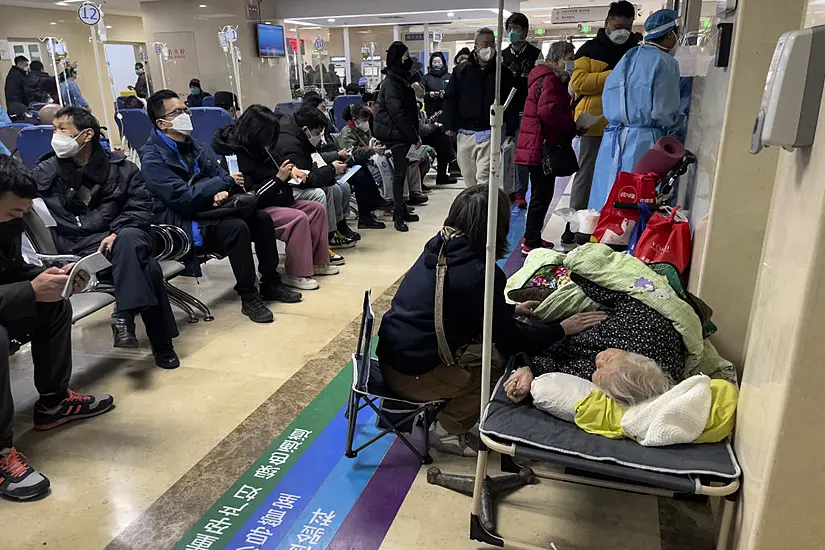 Patients Left In Corridors After Beds Run Out At Beijing Hospital As Covid Hits