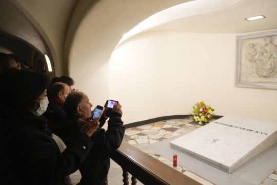 Public Allowed To View Tomb Of Pope Benedict