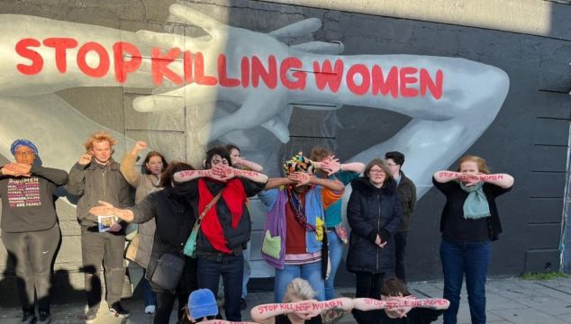 Demonstration Against Gender Violence Held In Dublin