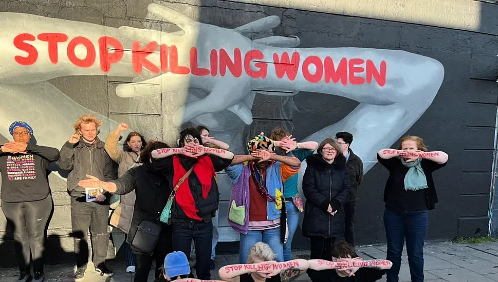 Demonstration Against Gender Violence Held In Dublin