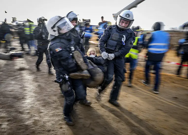 German Police Clear Blockades At Village Condemned For Mine