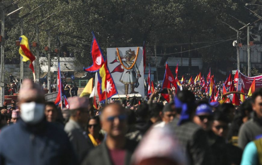 Thousands Rally In Nepal To Seek Restoration Of Monarchy