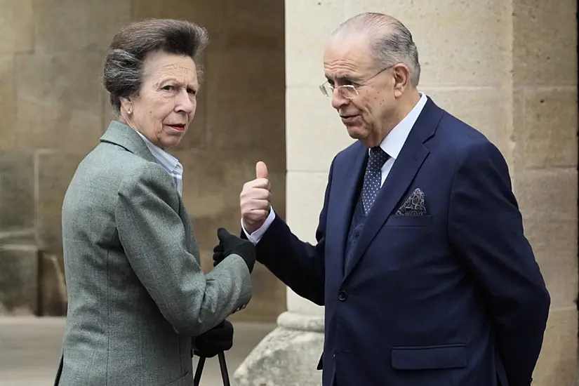 Britain's Princess Anne Visits British Peacekeepers On Cyprus