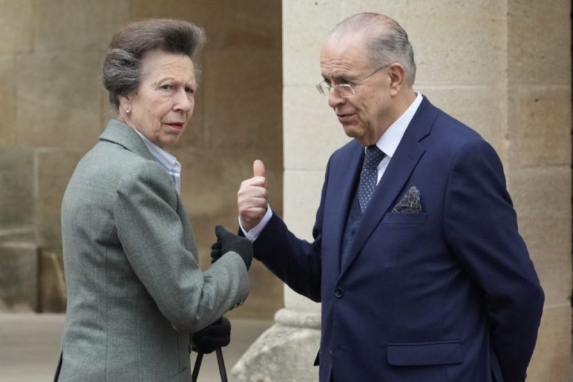 Britain's Princess Anne Visits British Peacekeepers On Cyprus