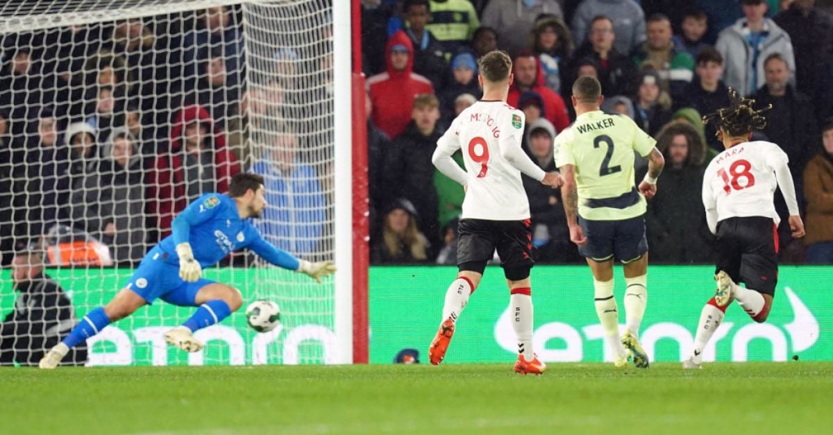 Manchester City Stunned By Southampton In Carabao Cup Quarter Finals