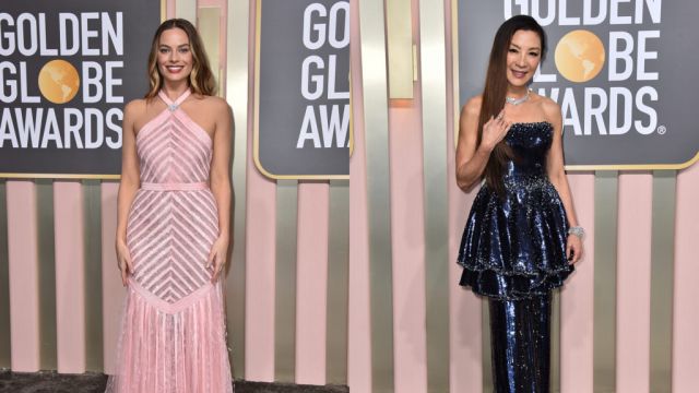 From Margot Robbie To Michelle Yeoh, All The Best Looks From The Golden Globes