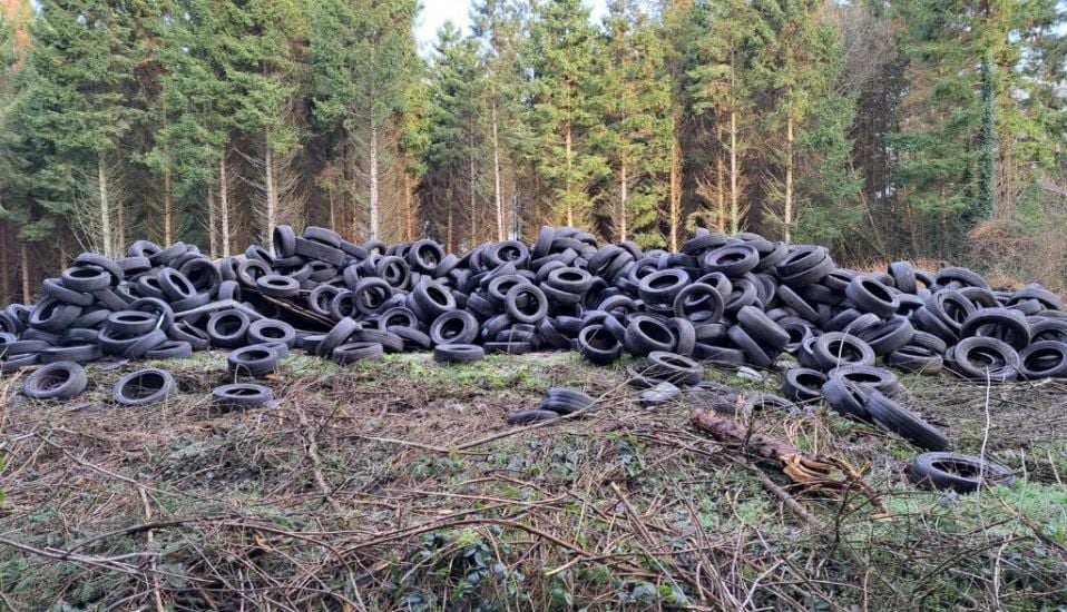 Thousands Of Tyres Dumped On Forest Land In Co Meath