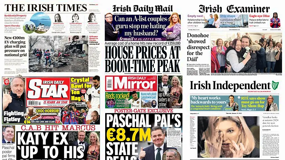 What The Papers Say: Thursday's Front Pages