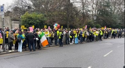 Hundreds Attend Anti-Immigration Protest And Counter Rally In Dublin