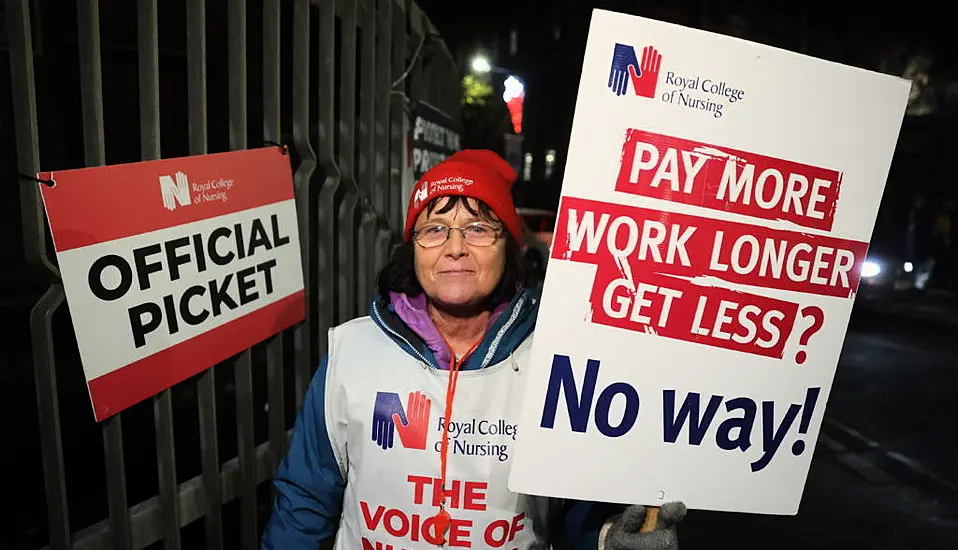 Health Workers Take To The Picket Lines In Northern Ireland