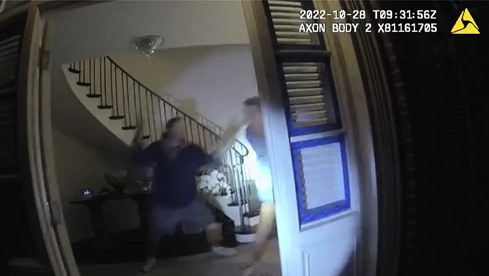 Video Shows Struggle For Hammer During Attack On Paul Pelosi