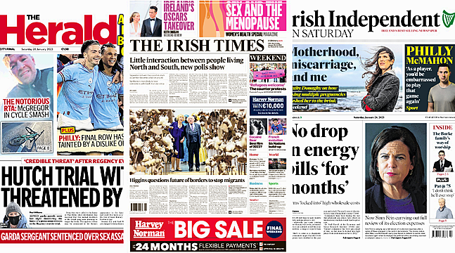 What The Papers Say: Saturday's Front Pages