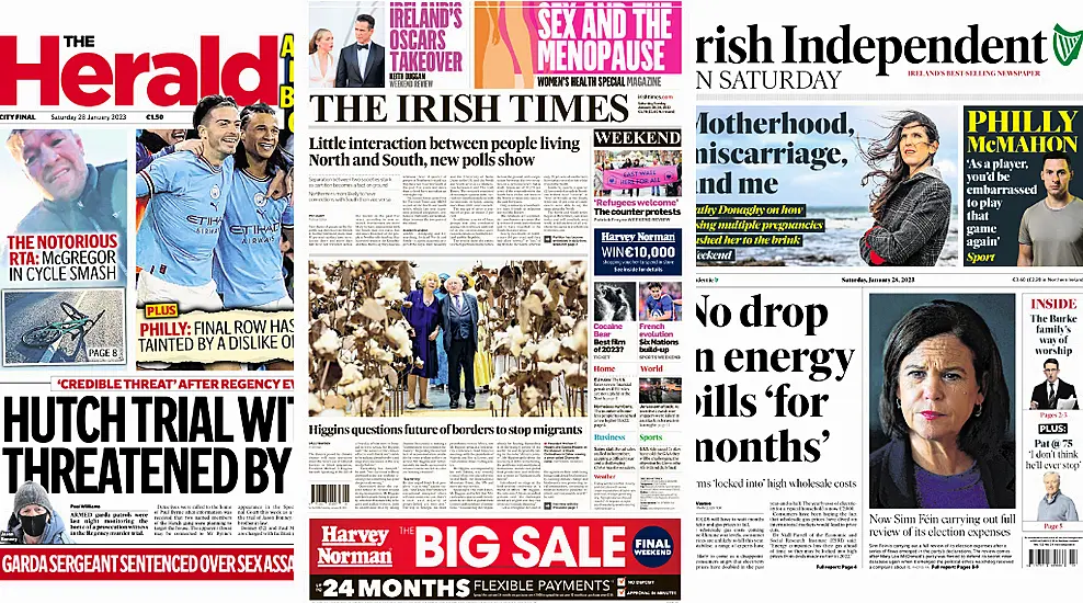 What The Papers Say: Saturday's Front Pages