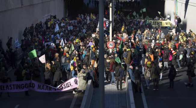 Climate Activists Block Main Road Into The Hague