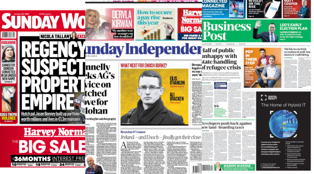 What The Papers Say: Sunday's Front Pages