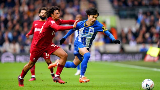 Mitoma's Last-Gasp Strike For Brighton Sends Liverpool Out Of Fa Cup