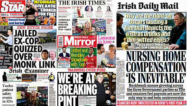 Laois Nationalist — What the papers say: Thursday’s front pages | Laois ...