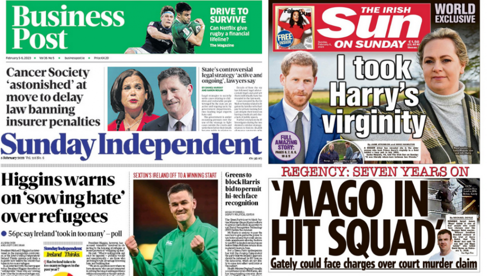 What The Papers Say: Sunday's Front Pages