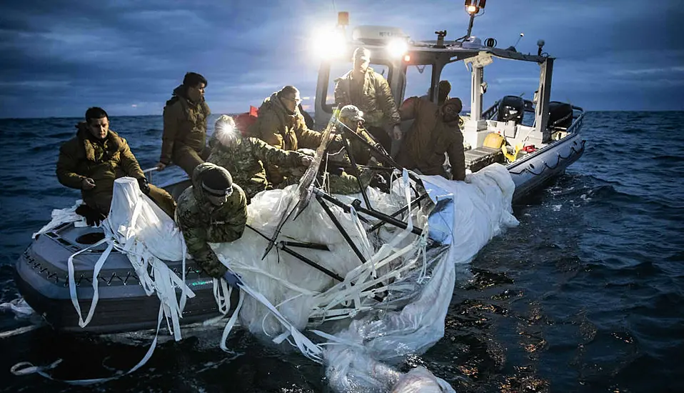 Us Navy Releases First Pictures Of Chinese Spy Balloon Recovery