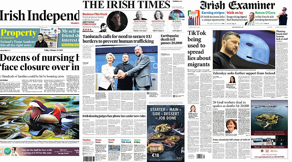 What The Papers Say: Friday's Front Pages