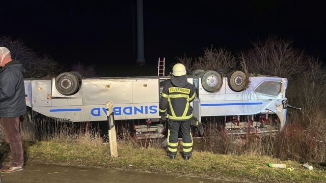 Over 30 Hurt After Polish Bus Overturns On German Road