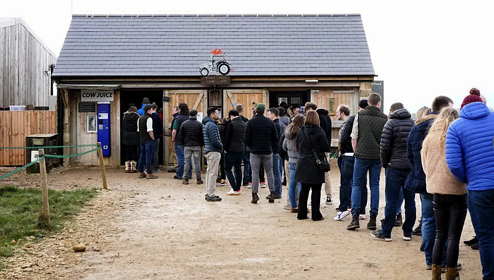 Queues For Reopening Of Jeremy Clarkson’s Diddly Squat Farm Shop