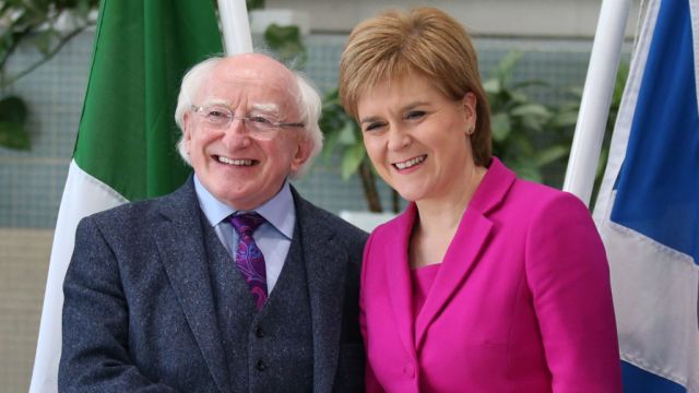 President Higgins Pays Tribute To Nicola Sturgeon’s “Freshness And Enthusiasm”