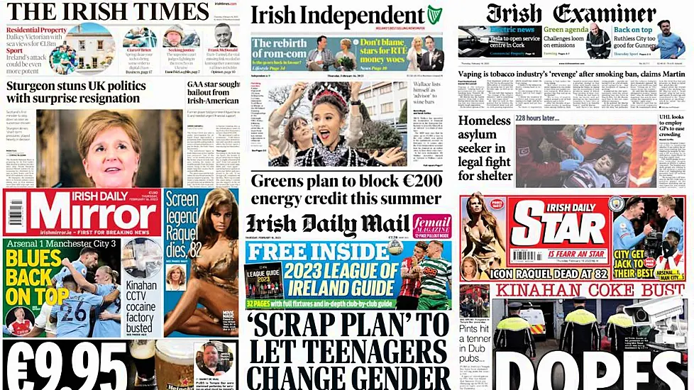 What The Papers Say: Thursday's Front Pages