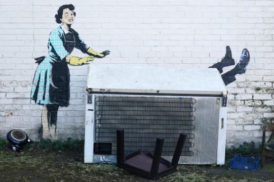 Freezer Removed From Banksy’s Valentine’s Day Mascara Artwork Again