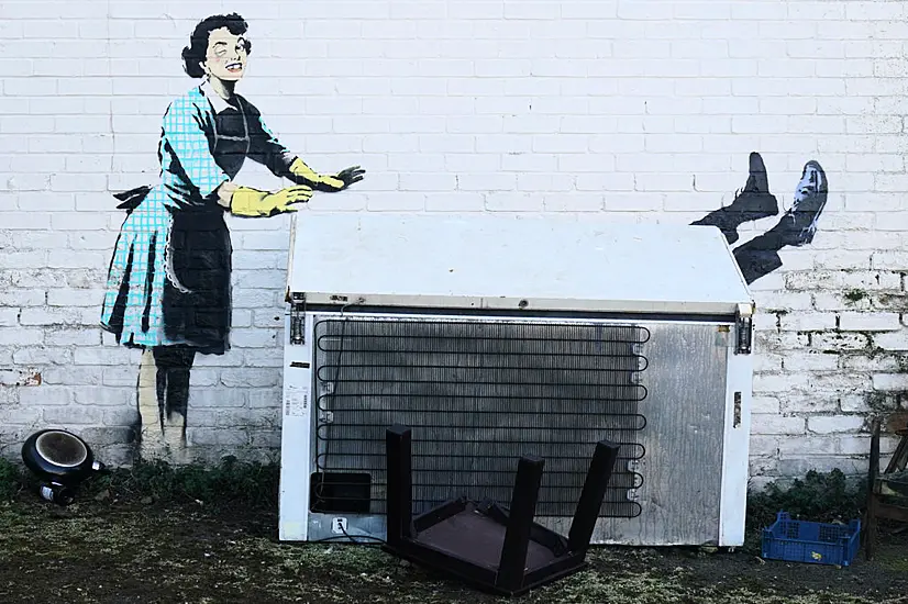 Freezer Removed From Banksy’s Valentine’s Day Mascara Artwork Again