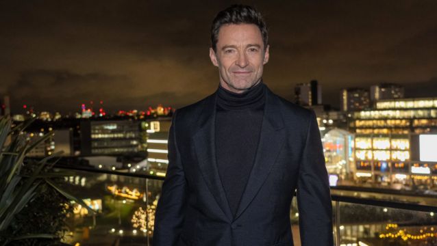 Hugh Jackman Dons All Black Ensemble Ahead Of Screening For The Son