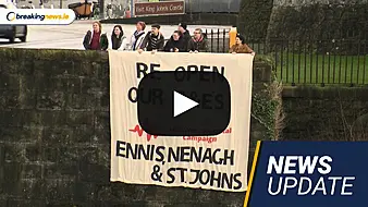 Video: Protest At Limerick Hospital; Rishi Sunak In Belfast For Protocol Talks