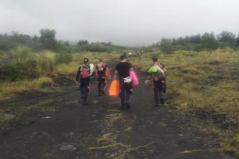 Wreckage Of Small Plane Found Near Crater Of Volcano Amid Search For Four People