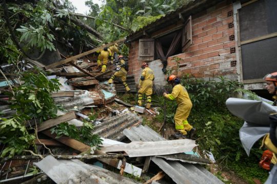 Search For Survivors After Landslides And Flooding Kill 36 In Brazil