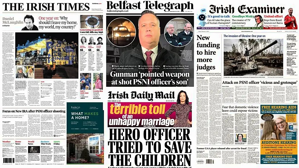 What The Papers Say: Friday's Front Pages