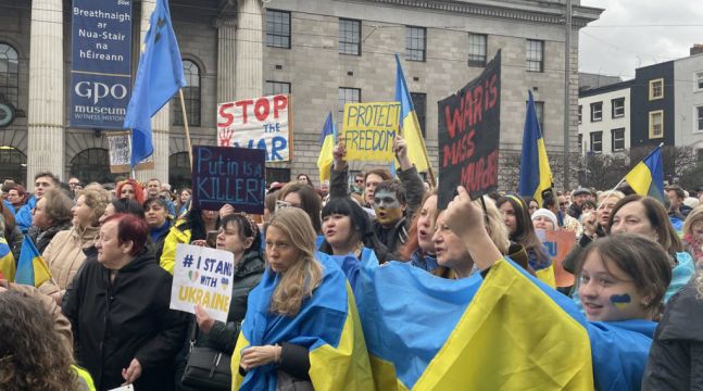 Ukrainians In Dublin Told ‘Our Home Is Your Home’ On Anniversary Of War