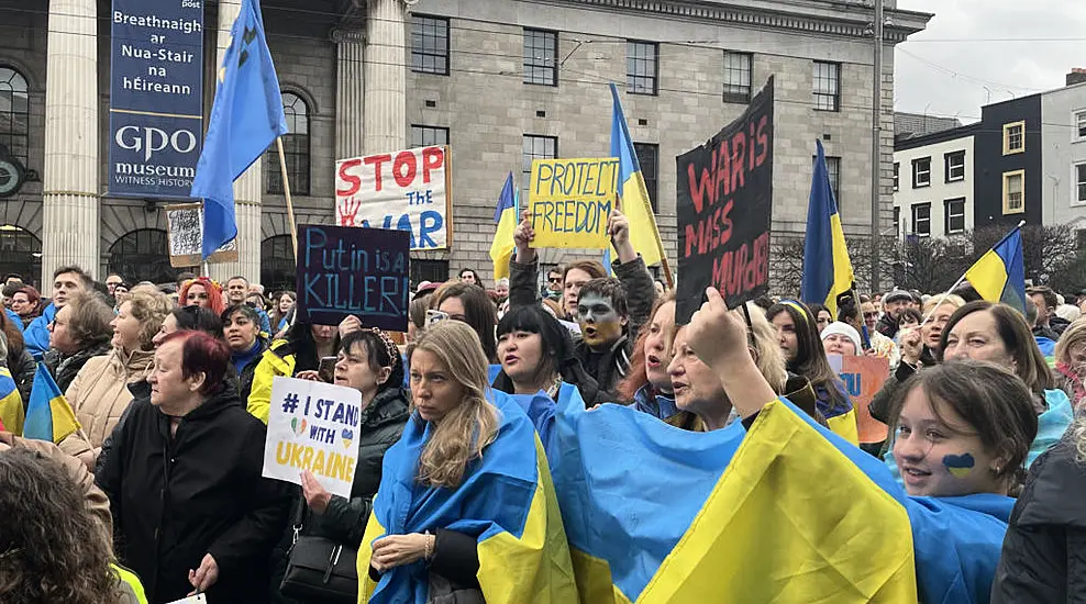 Ukrainians In Dublin Told ‘Our Home Is Your Home’ On Anniversary Of War