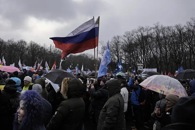 Thousands Join Berlin Rally Calling For Ukraine Peace Talks