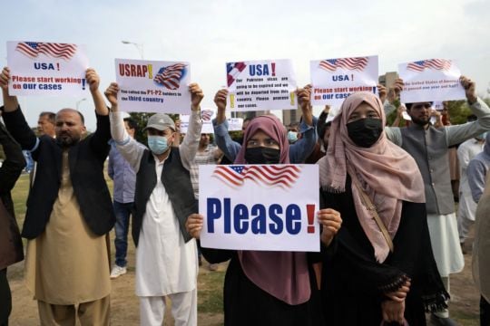 Protest In Pakistan As Afghan Refugees Wait 18 Months For Us Visas