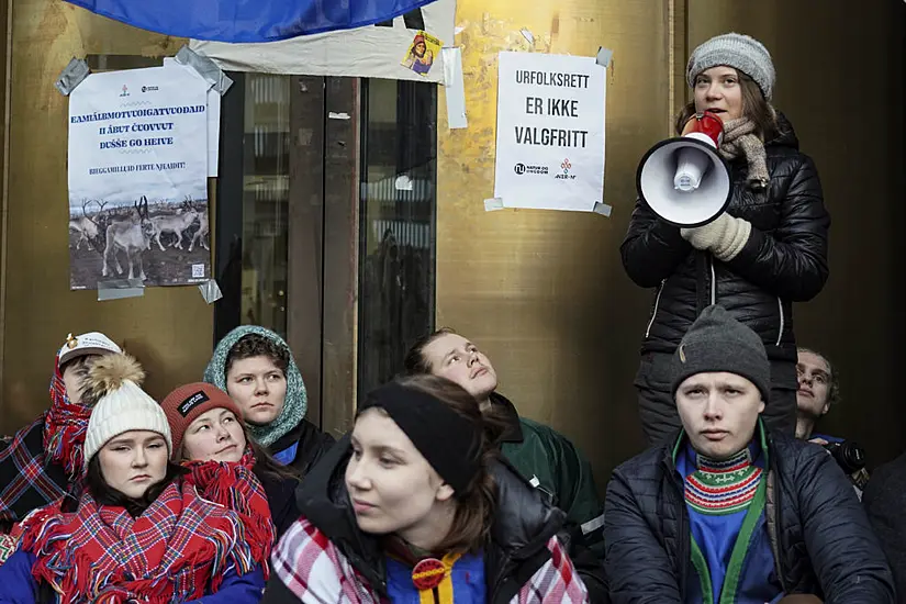 Greta Thunberg Joins Protest Over Wind Farm On Land Used By Reindeer Herders