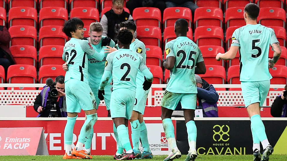 Evan Ferguson Goal Sinks Stoke And Carries Seagulls Into Last Eight Of Fa Cup